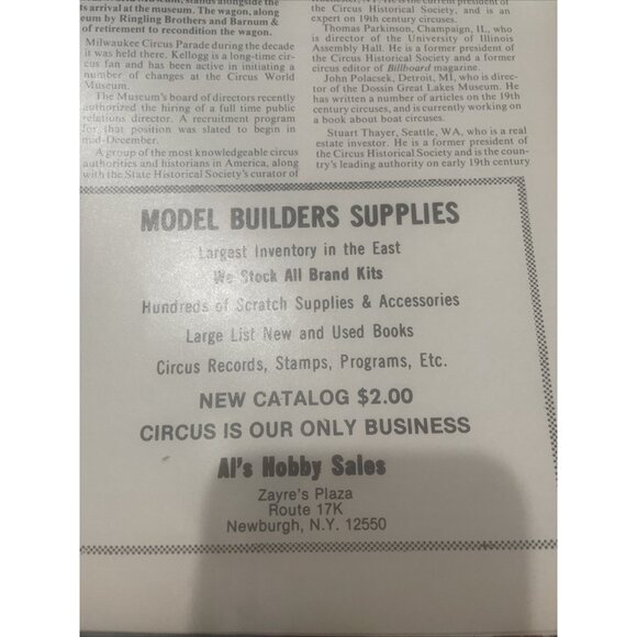 Circus-White Tops Circus Magazine; Jan.-Feb. 1985; Vol. 58–#1; 1985 Pasadena CA. - Picture 9 of 9